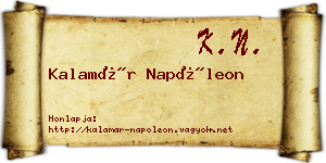 Kalamár Napóleon névjegykártya